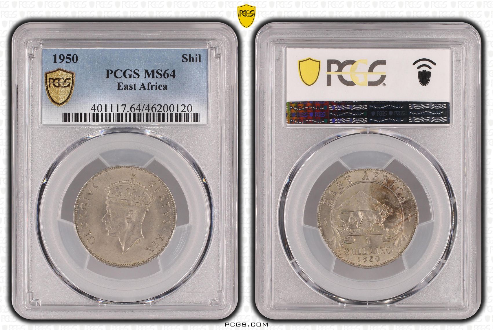 East Africa, Shilling, 1950, PCGS MS64