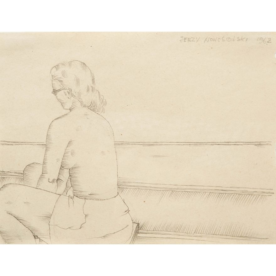 Jerzy Nowosielski | Kobieta na plaży, 1962 r.