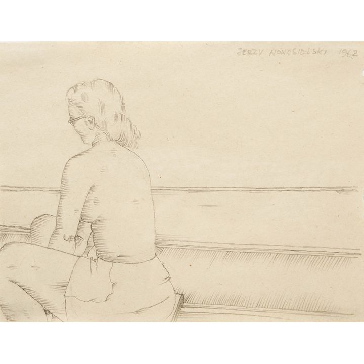 Jerzy Nowosielski | Kobieta na plaży, 1962 r.