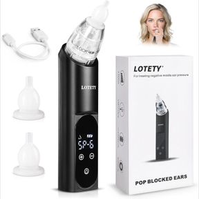 EAR PRESSURE RELIEF DEVICE TO RELIEVE TINNITUS AND EARACHE, BALANCING EAR PRESSURE, EUSTACHIAN TUBE UNBLOCKING DEVICE FOR FLYING,