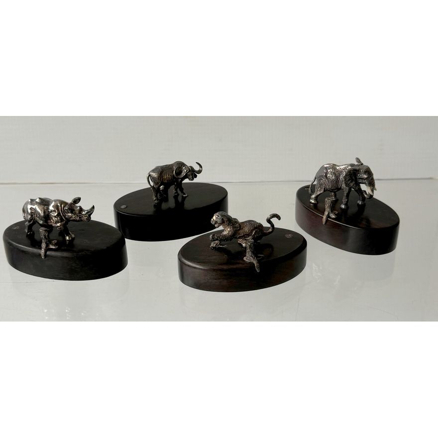 PATRICK MAVROS - COLLECTION OF 4 MINIATURE STERLING SILVER SCULPTURES