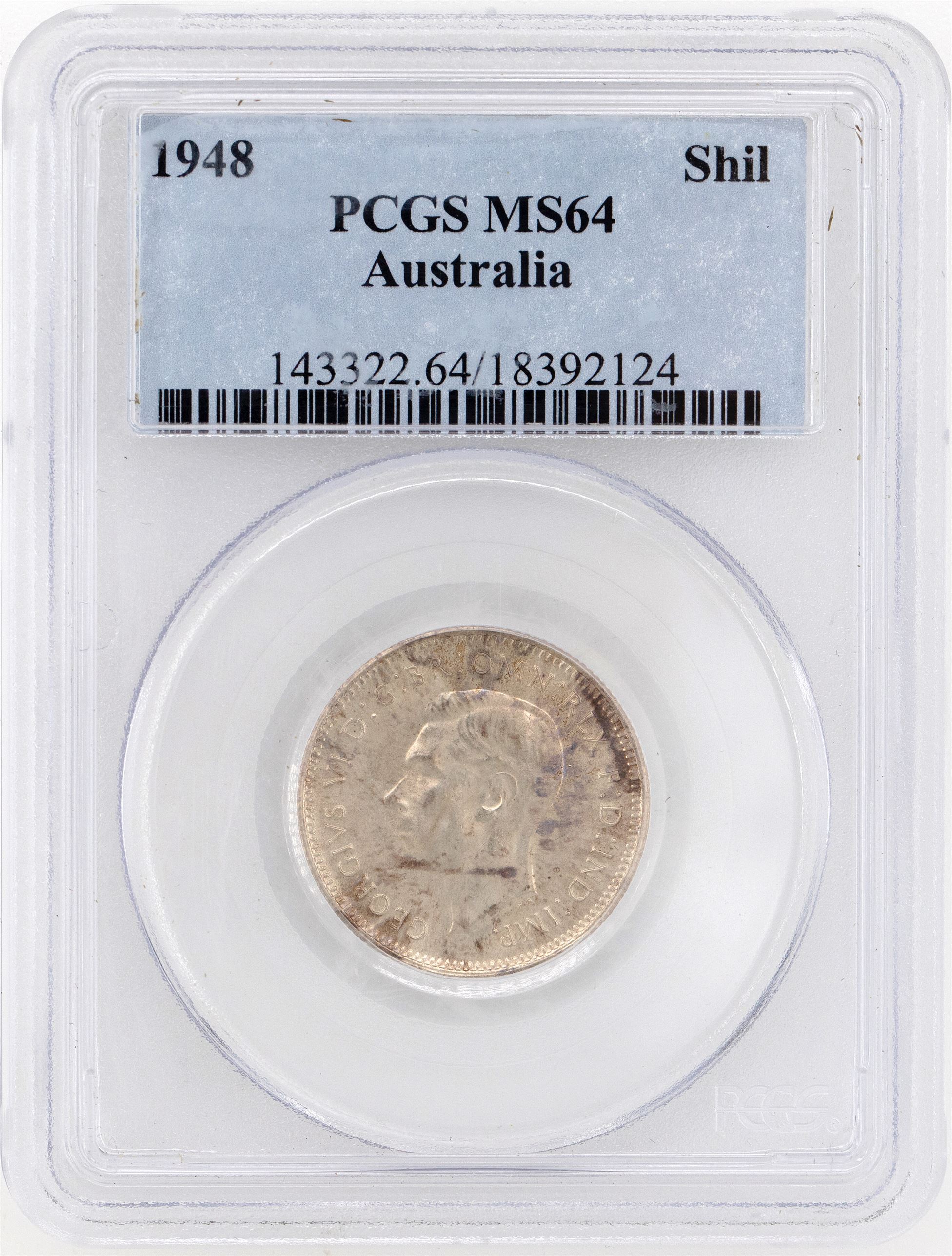 1948(m) Australia Shilling PCGS - MS64 -124