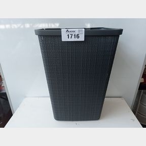 CURVER BY KETER - JUTE LAUNDRY HAMPER GREY