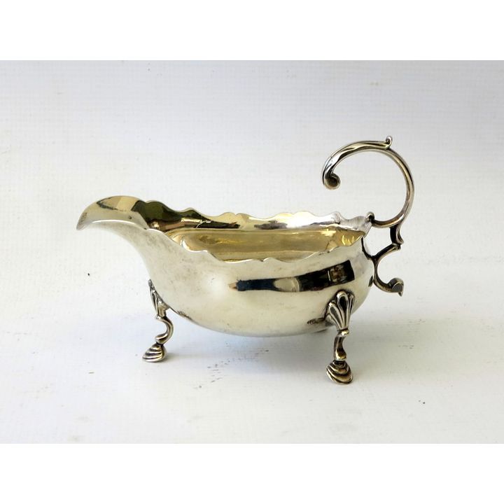 GEORGE III SILVER SAUCE BOAT, London 1793