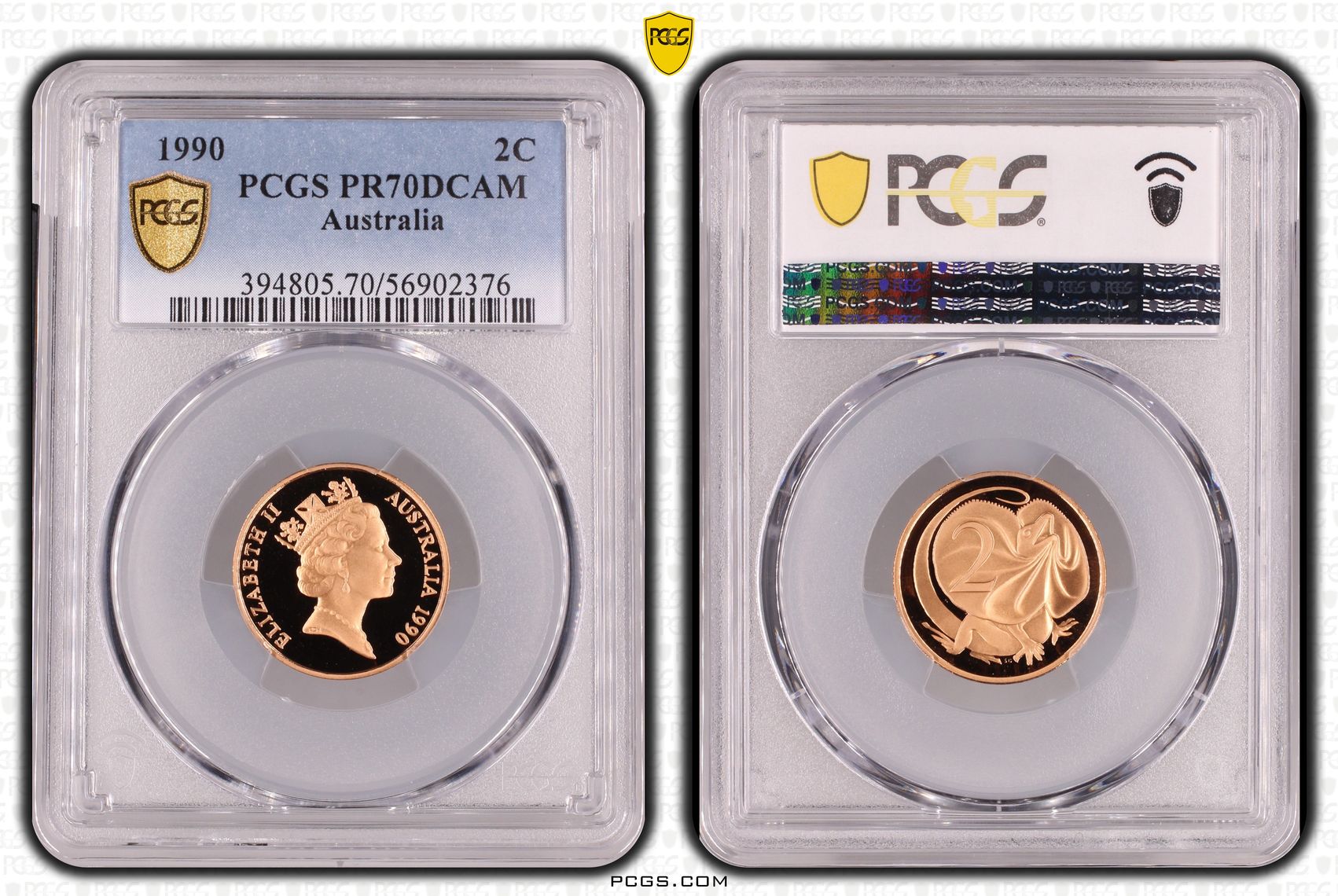 Two Cent, 1990, Pcgs Pr70dcam