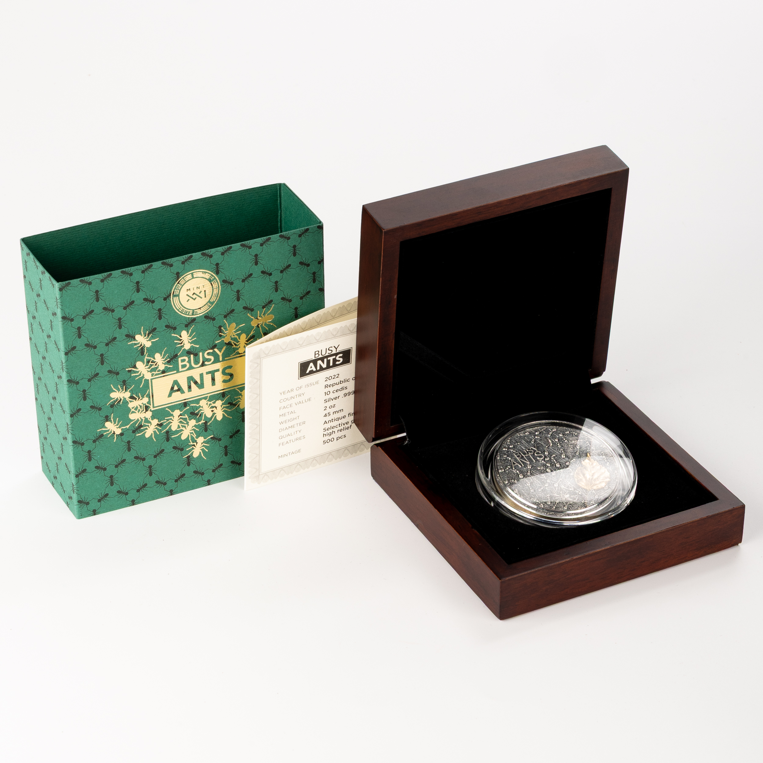 Ghana, Mint XXI - Busy Ants, Ten Cedis, 2022, UNC