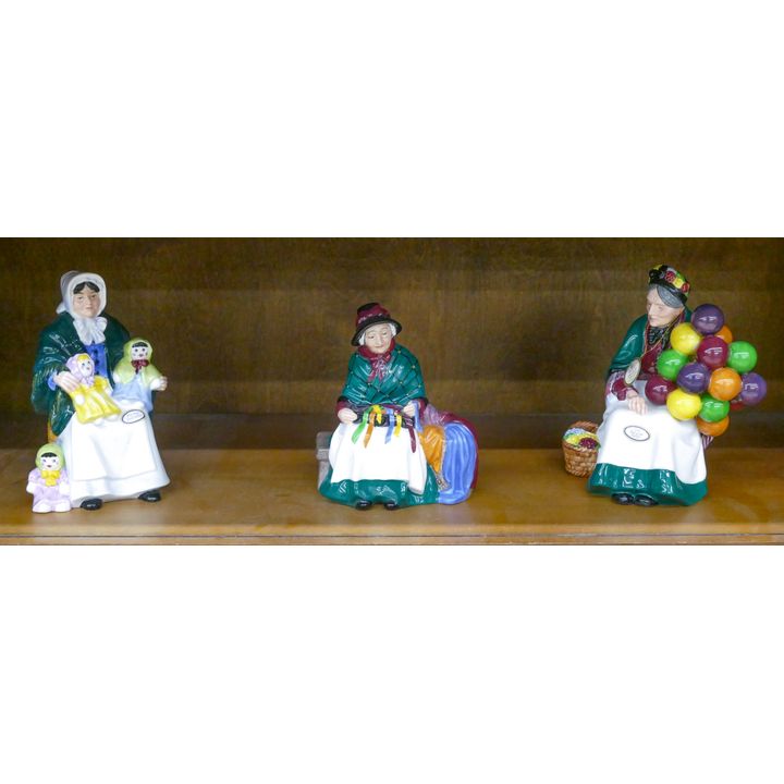 3pc Royal Doulton Porcelain Figurines