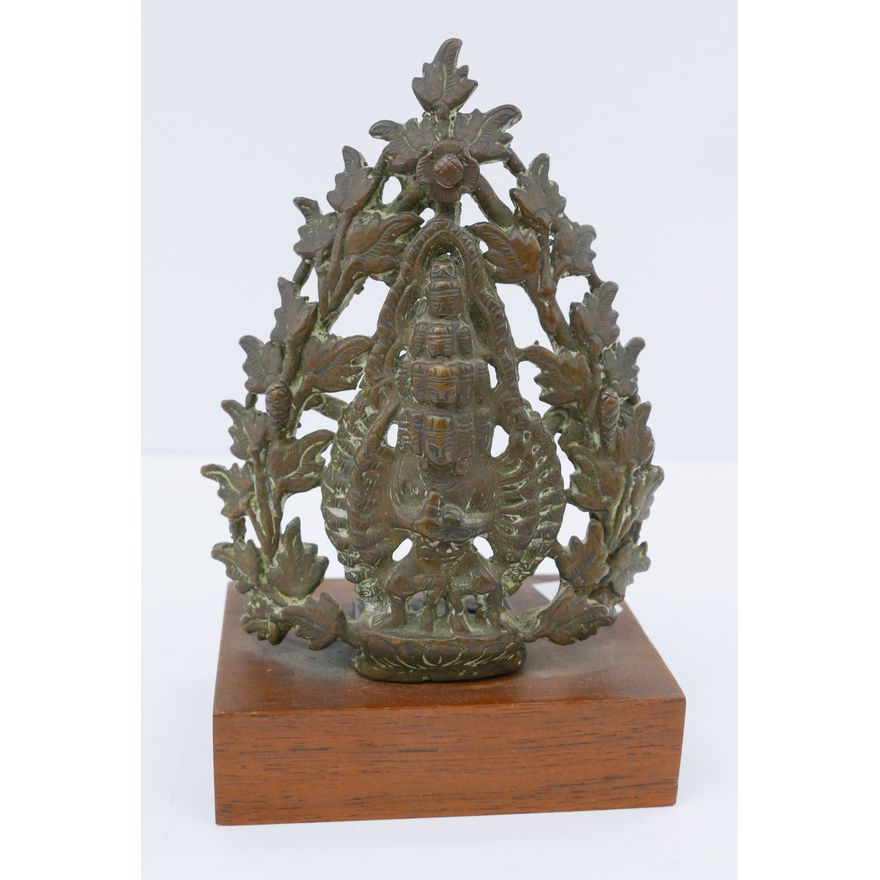 Indian 18th Cent. Bronze Avalokiteshvara Small Shrine