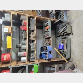5 Shelves of misc. shop items, fasteners, and other