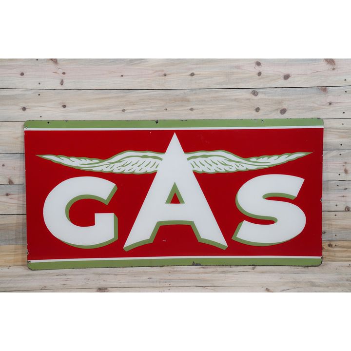 Flying A Chicken Wing GAS Double Sided Porcelain Sign TAC 8.9 & 8.5