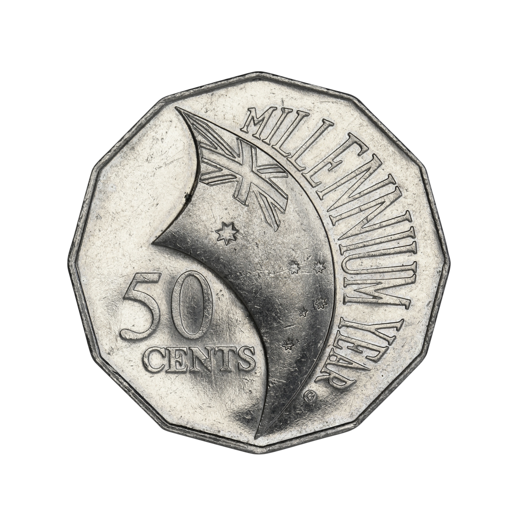 Elizabeth II, Fifty Cents, 2000, UNC