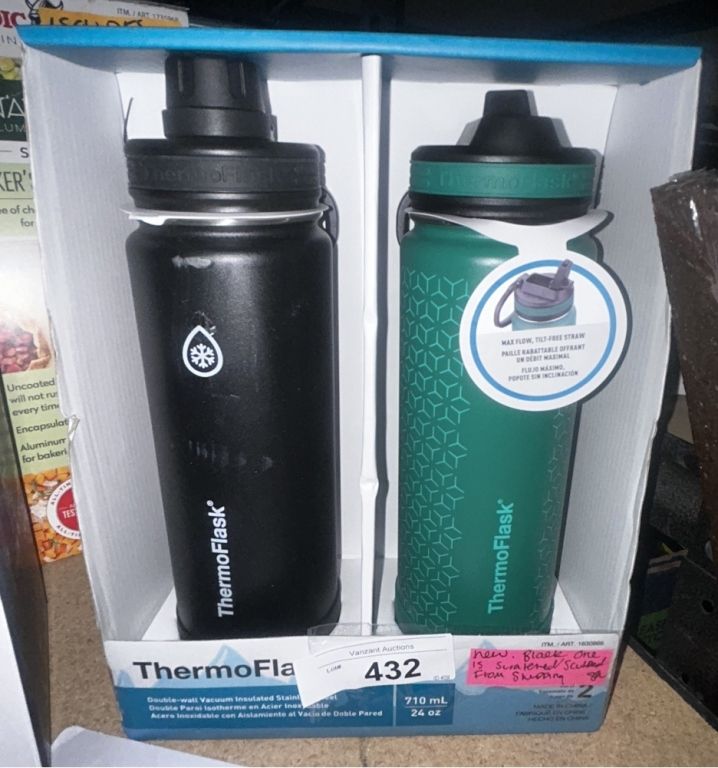 ThermoFlask 24oz Bottles, 2 Pack Vanzant Auctions