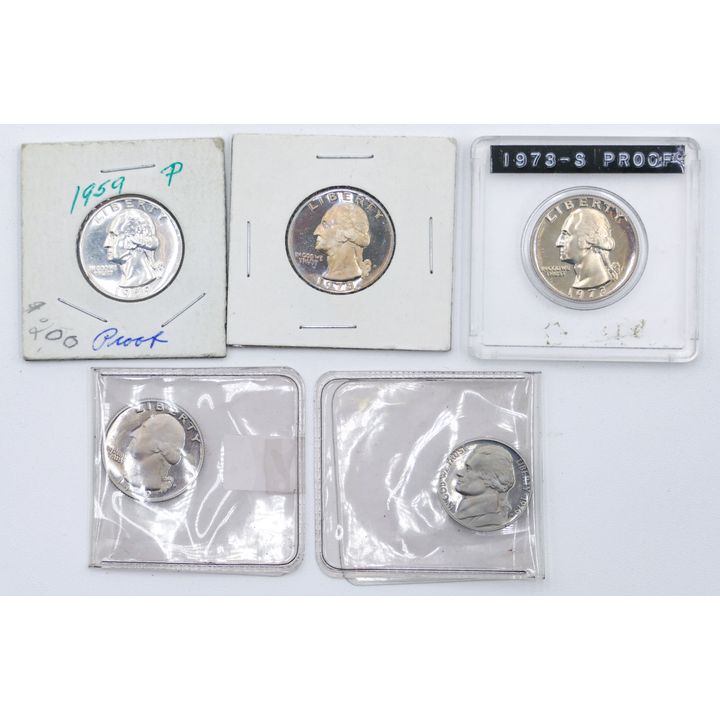 Box US Proof Quarters etc.