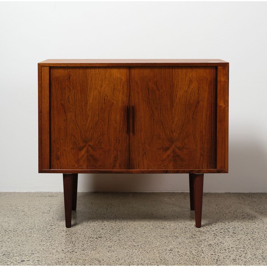 Kai Kristiansen for Feldballes Møbelfabrik - 1960s Danish tambour door cabinet