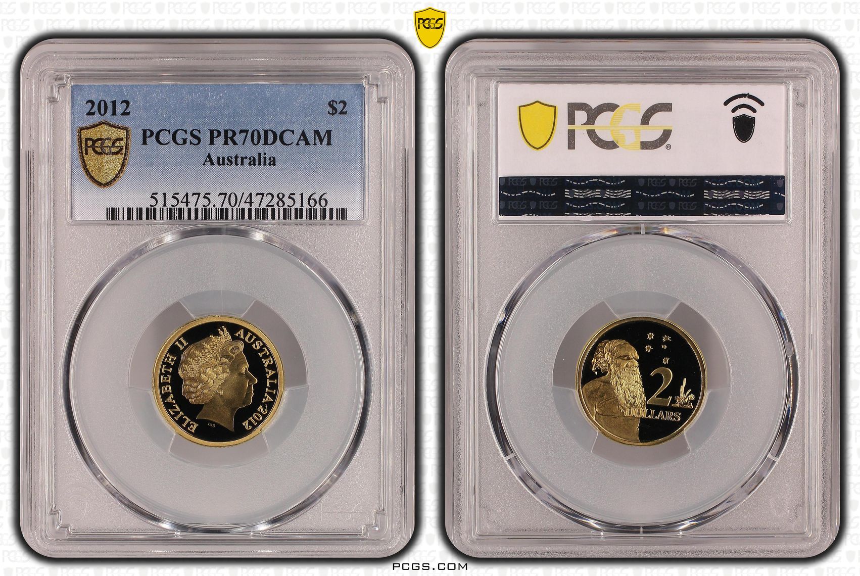 Elizabeth II, Pop 19/0, Two Dollar, 2012, PCGS PR70DCAM