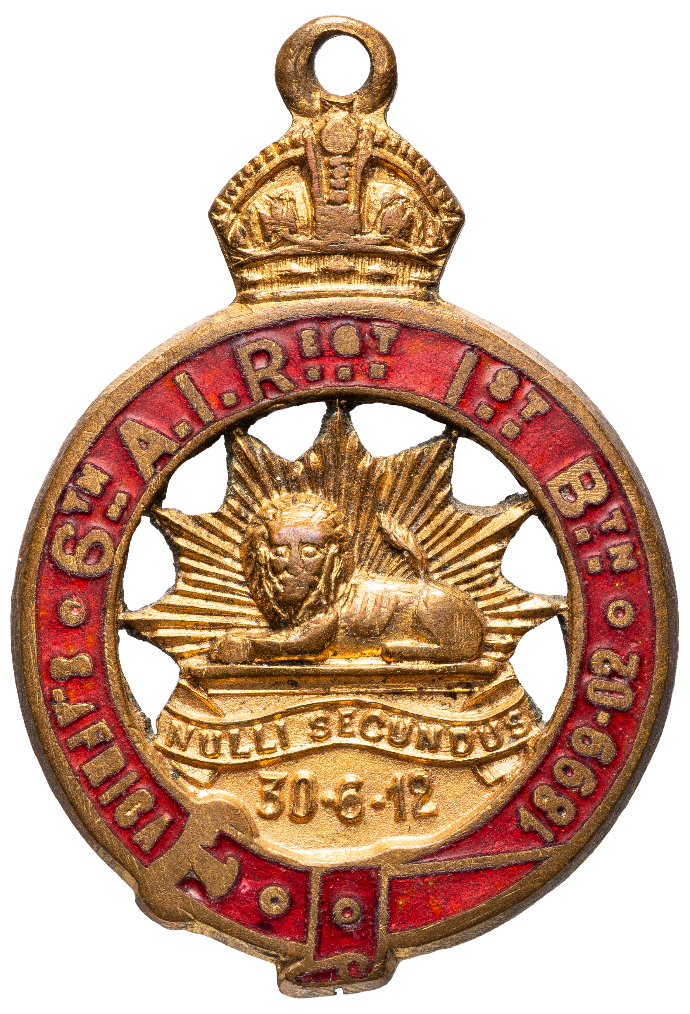 6th A.I.R. 1st Battalion, South Africa, (2nd Boer War), 1912, VF