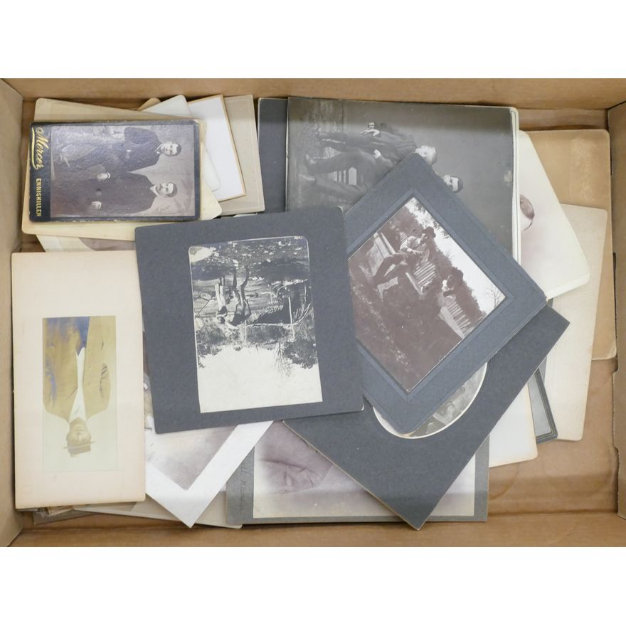 Box Antique Male Cabinet Photos etc.
