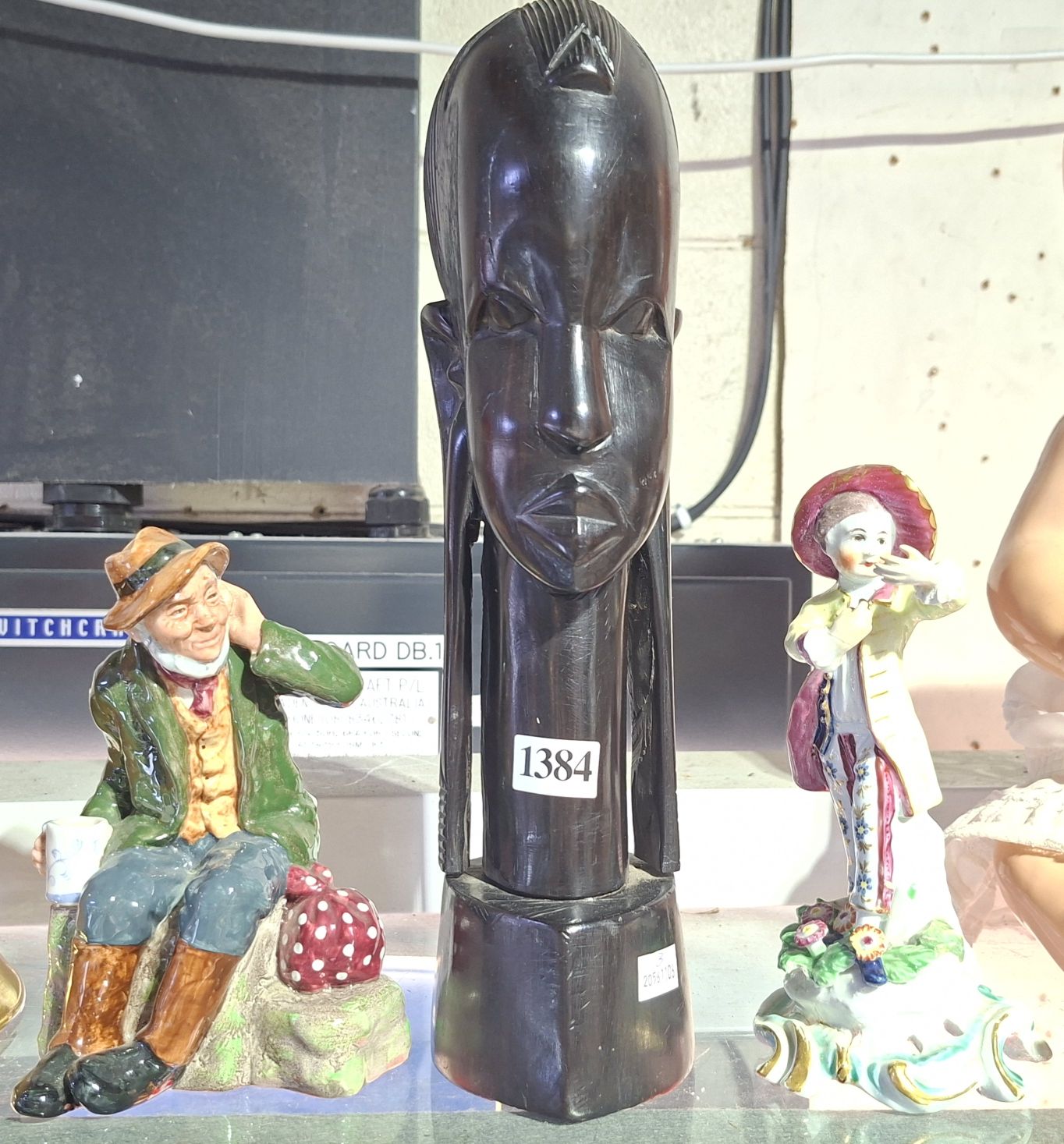 Hand Carved Ebony Bust