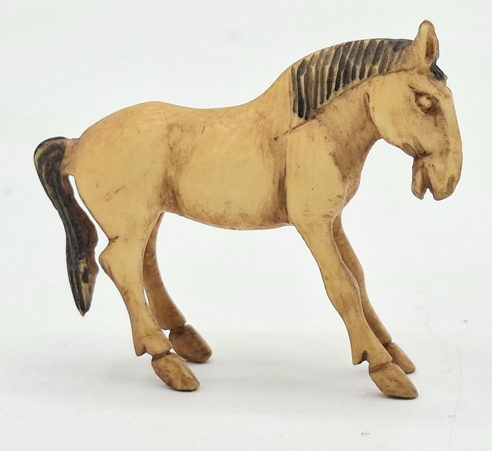 15 · JAPANESE CARVED IVORY HORSE