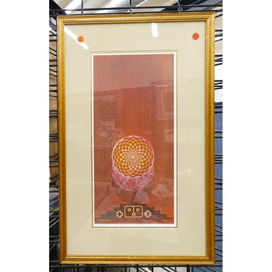 Nicholas Kirsten ''In the Temple of the Sun'' S/N Print Framed 28''x18''
