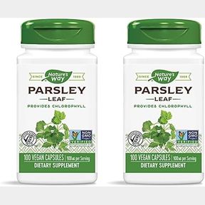 NATURE'S WAY PREMIUM HERBAL PARSLEY LEAF PROVIDES CHLOROPHYLL, 100 VEGAN CAPSULES (PACK OF 1)