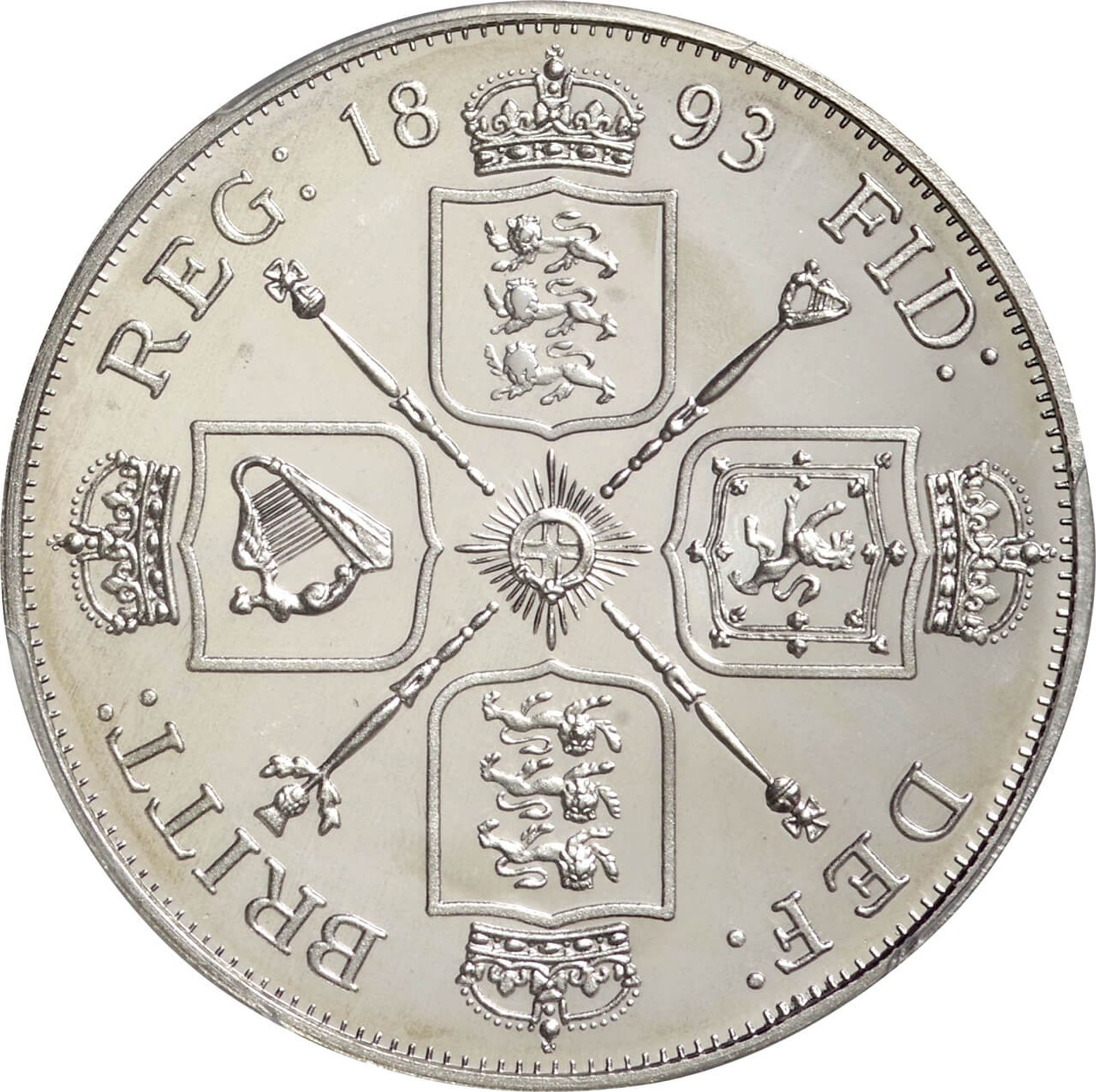 1889年 ヴィクトリア女王ダブルフローリン銀貨 - Etsy 日本