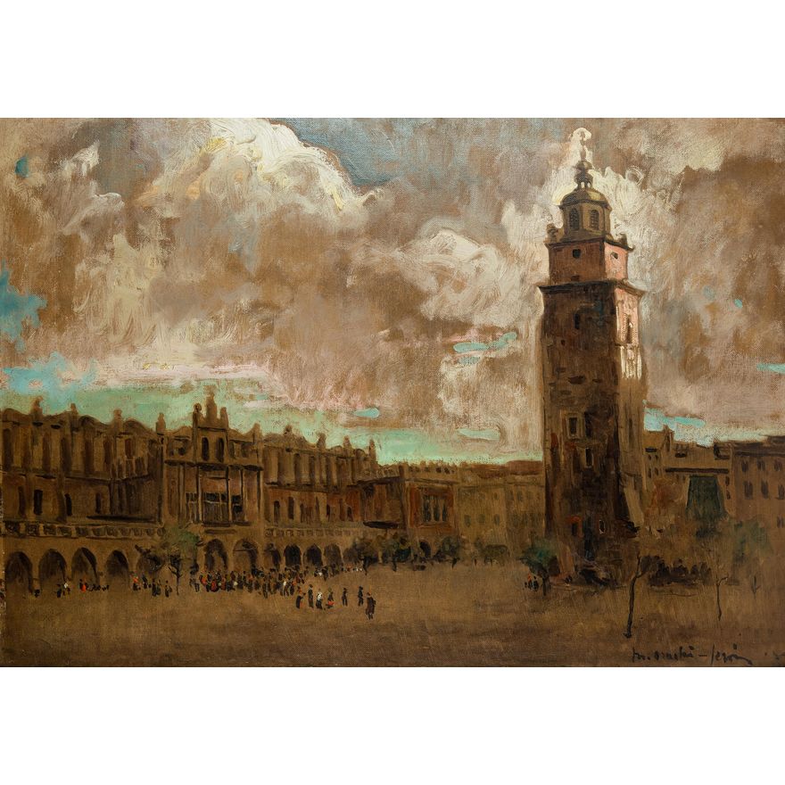 Mieczysław Serwin-Oracki | Sukiennice w Krakowie, przed 1942 r.
