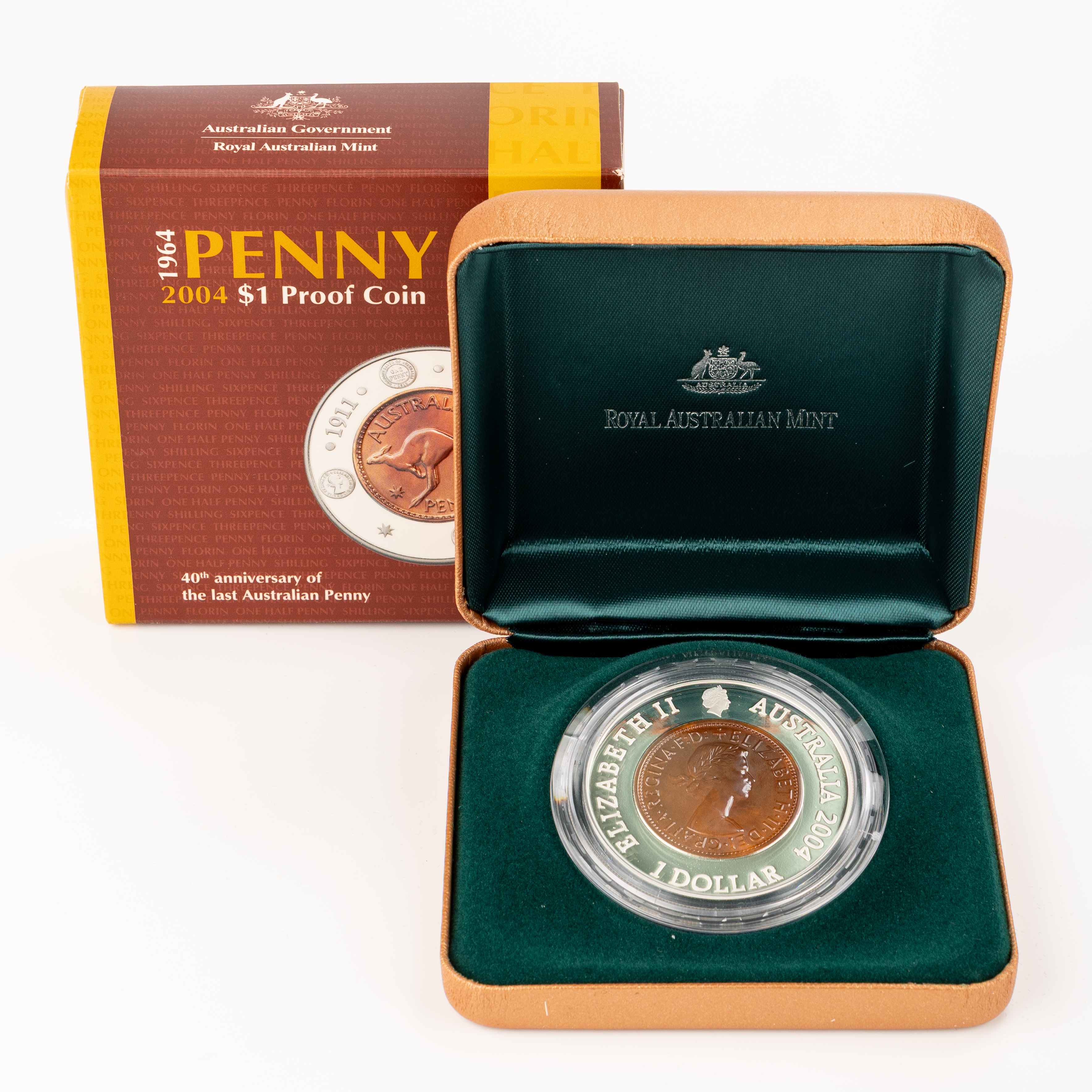 1964 Penny Anniv. Subscription Silver Proof, One Dollar, 2004
