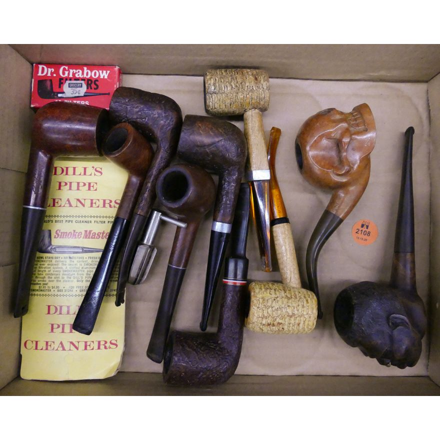 Box Vintage Smoking Pipes