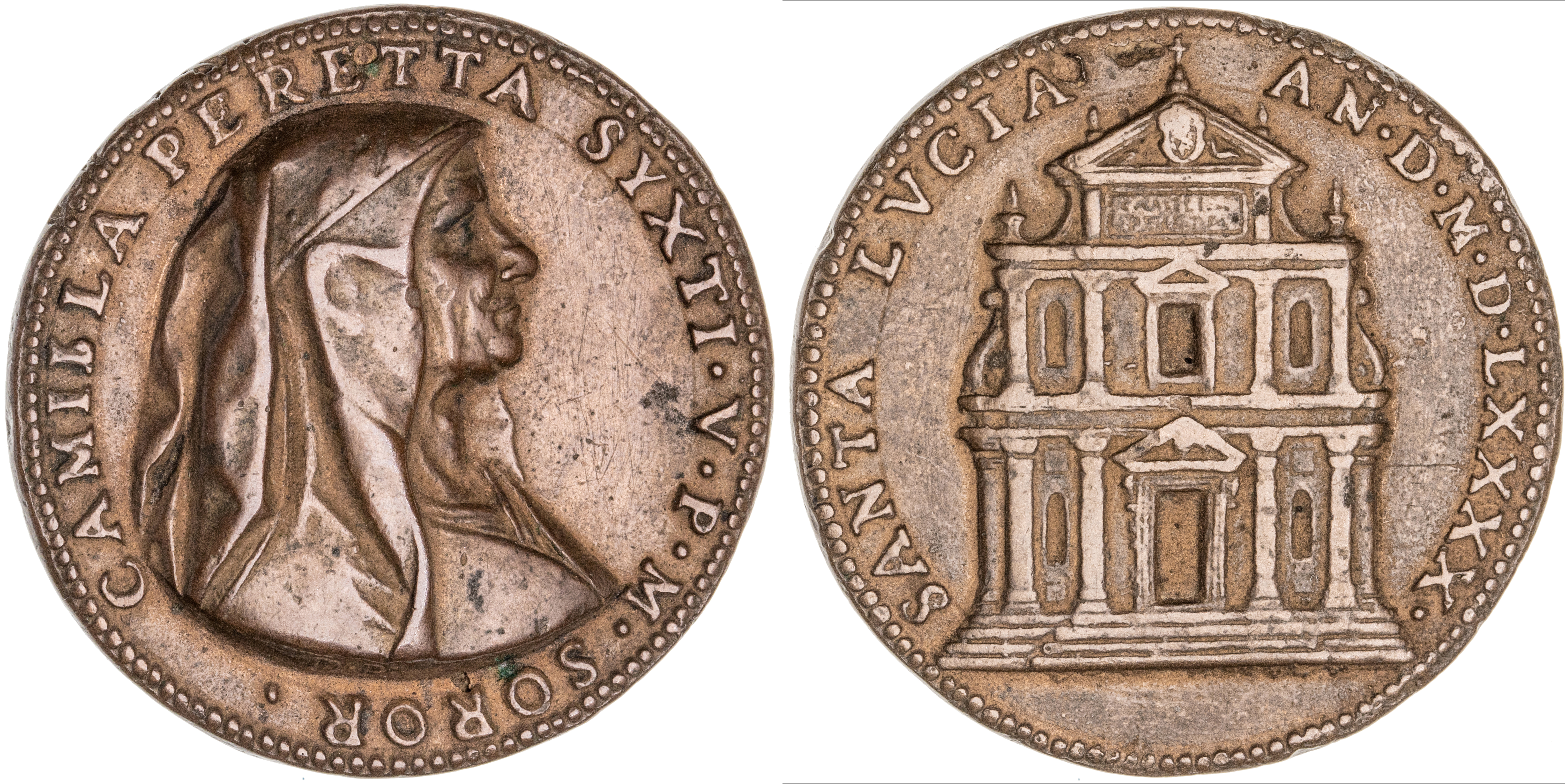 413 · Italy, Papal States, Foundation Medal, 1590, gVF