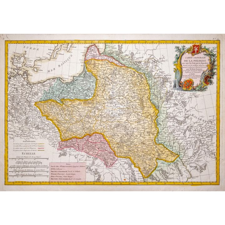 Giovanni Antonio Rizzi-Zannoni | Carte Generale de la Pologne avec tous les Etats…