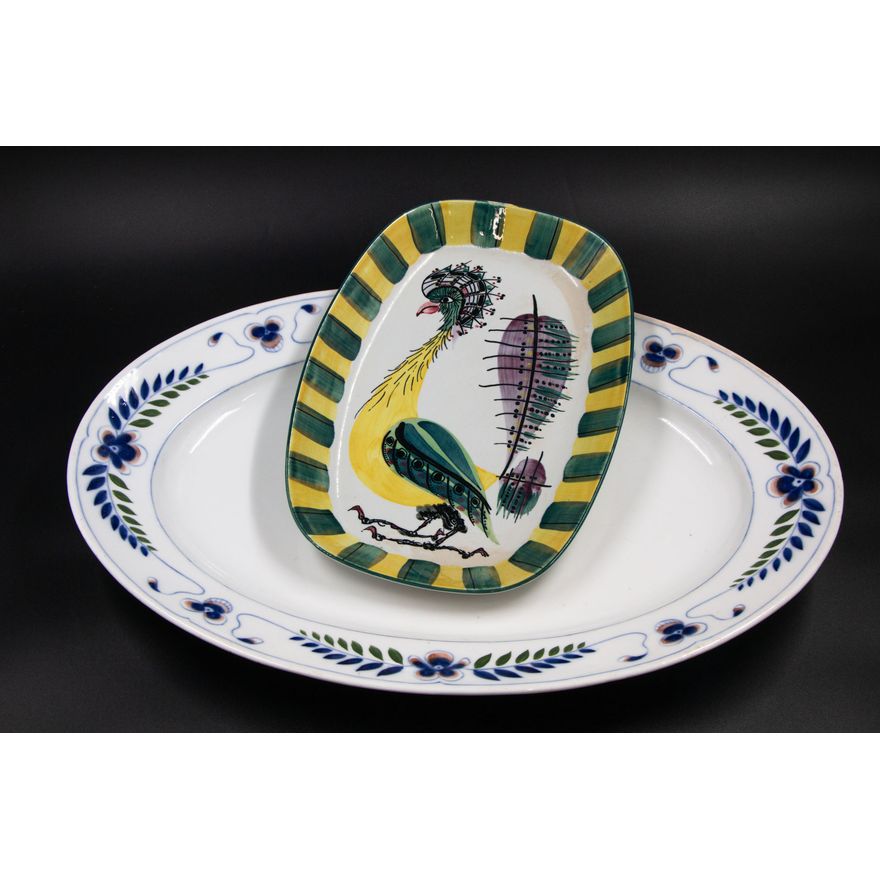 Two Danish ceramic platters
