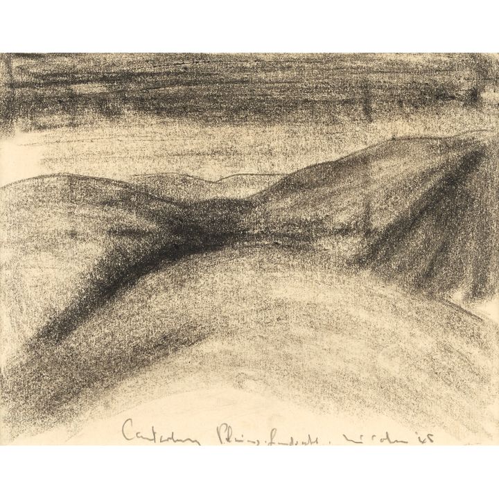 Colin McCahon 'Canterbury Plains Landscape'