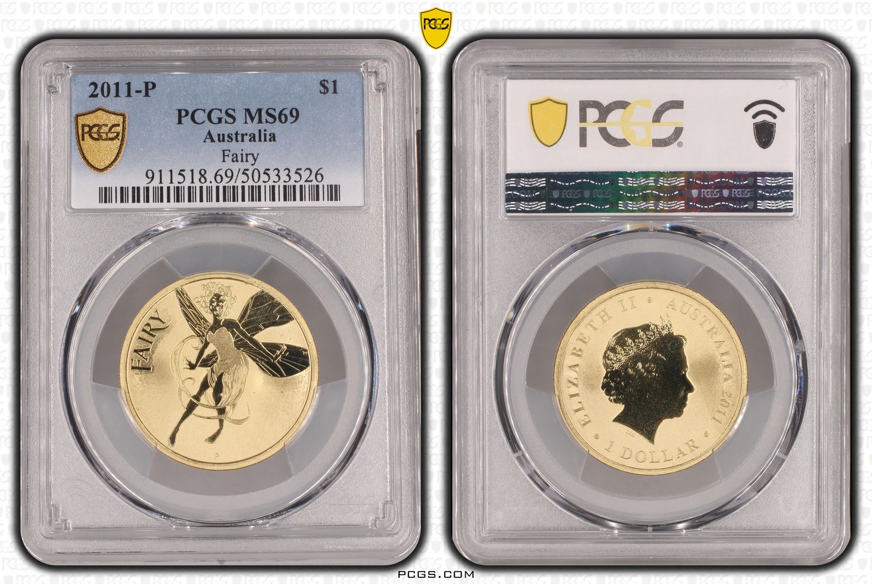 Fairy, POP 3/0, One Dollar, 2011-P, PCGS MS69