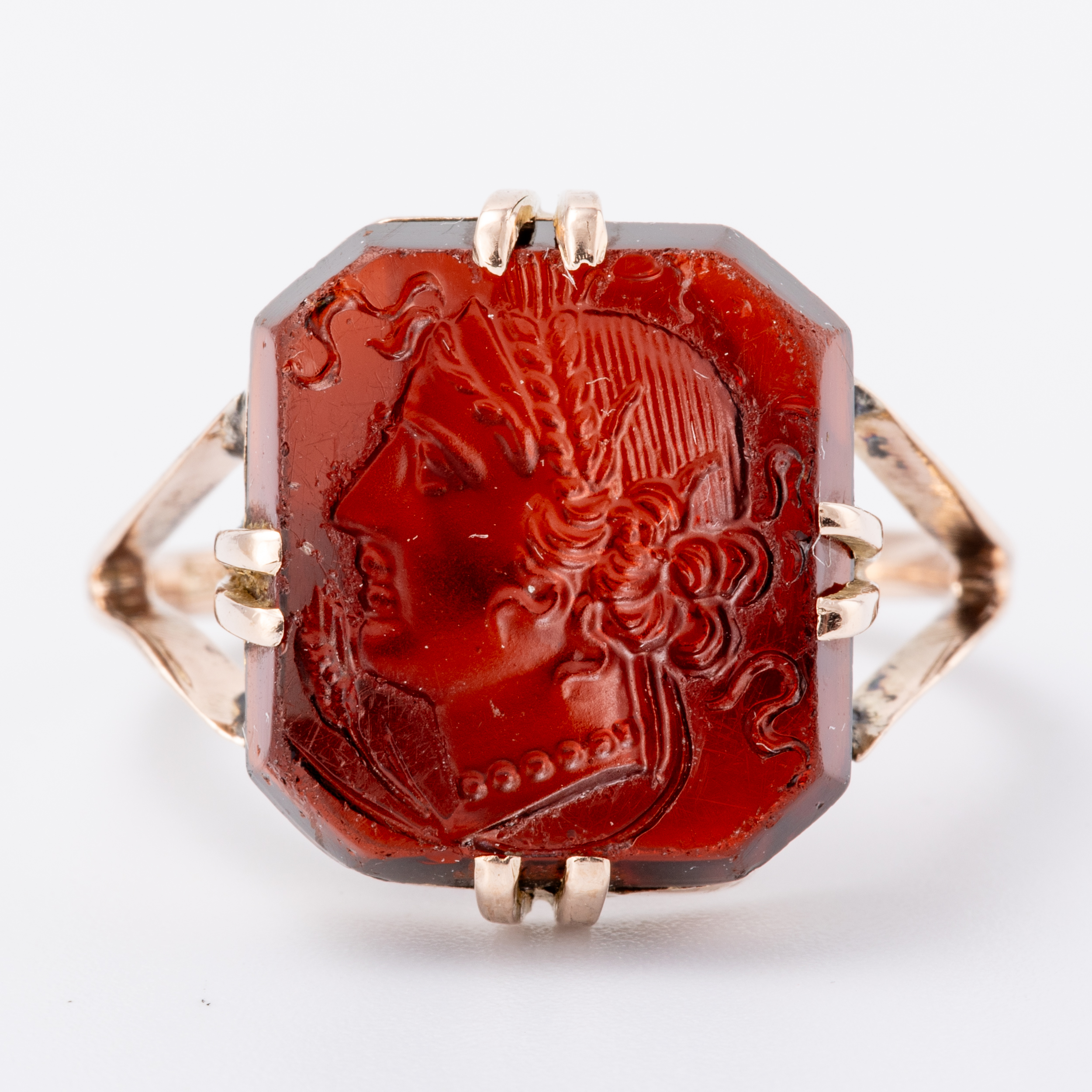 Antique Intaglio 9ct Gold Ring