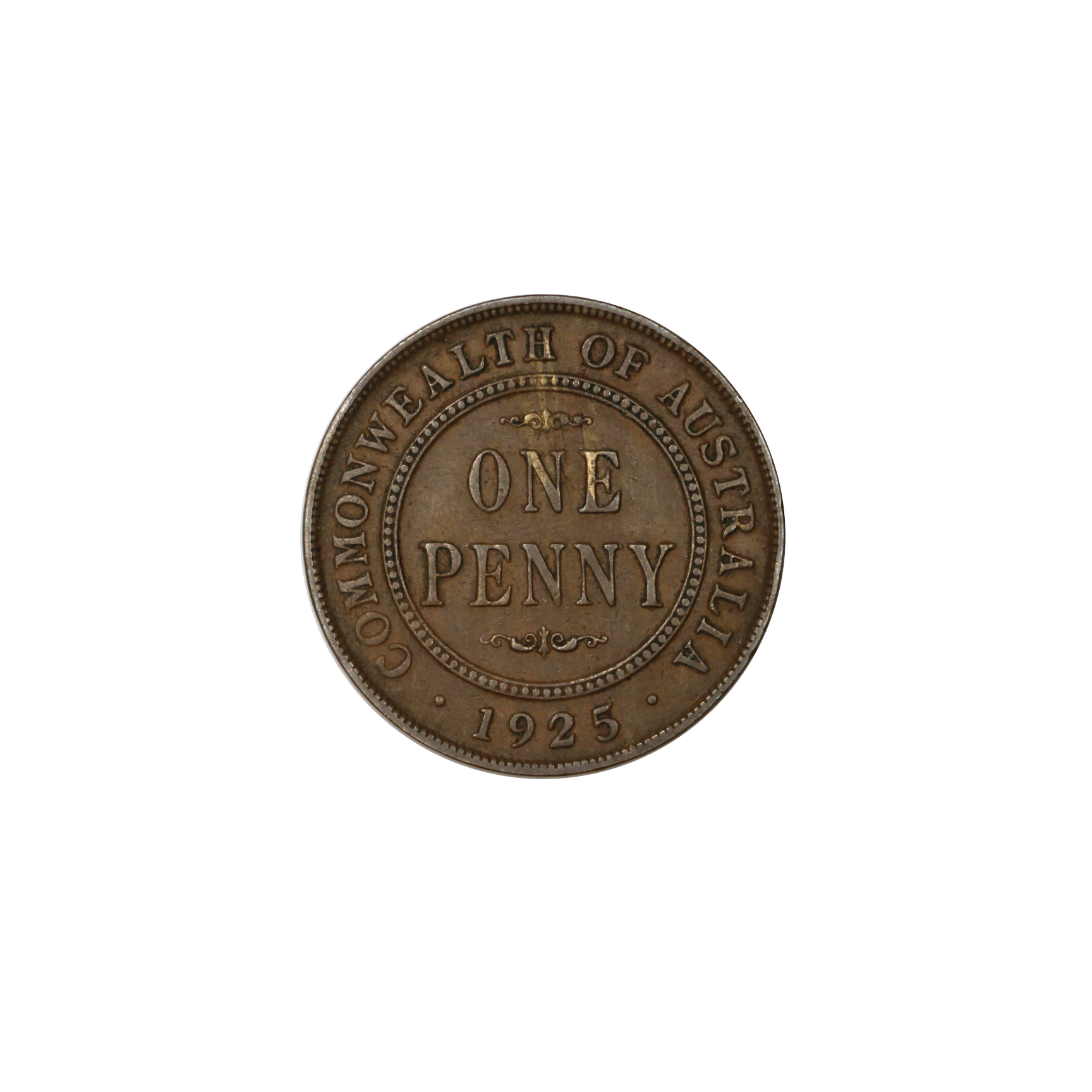 929. · George V, Penny, 1925, gVF