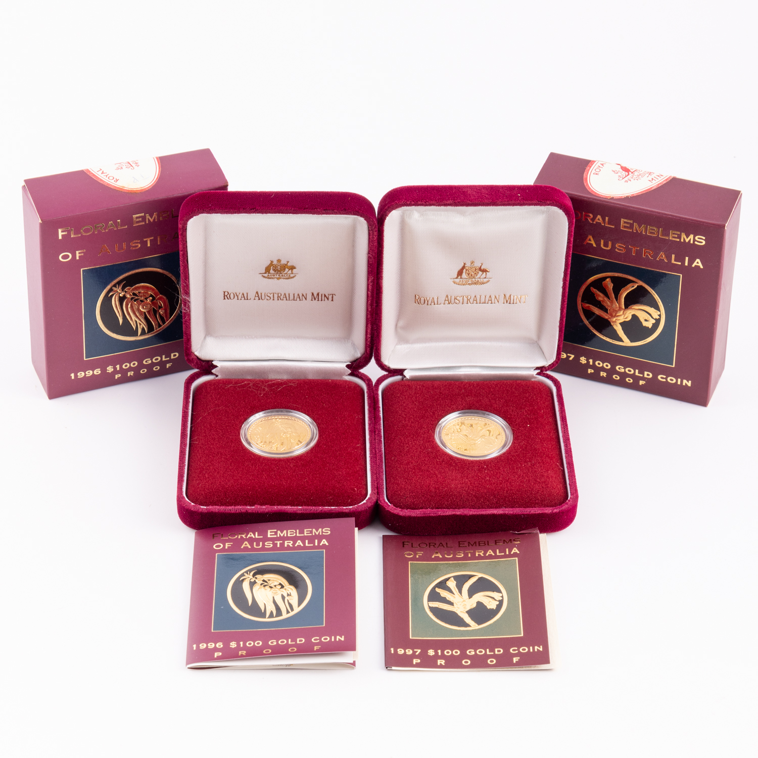 Elizabeth II, Floral Emblems of Australia, One Hundred Dollars, 1996 - 1997, FDC