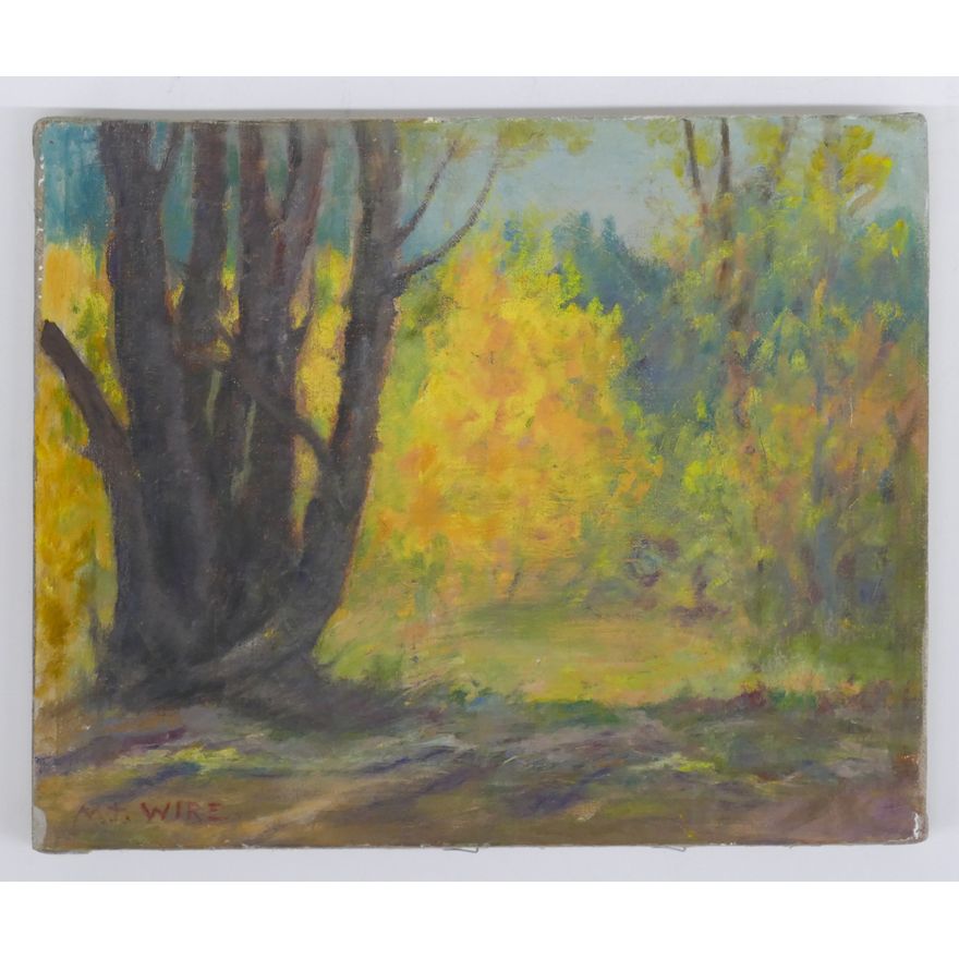 Melville Wire ''Autumn Landscape'' Oil on Canvas