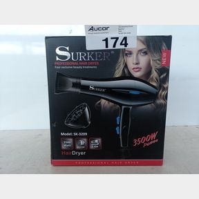 SURKER PROFESSIONAL QUICK HAIR DRYER POWERFUL WITH NOZZLE - EXPERIENCE STYLING AT HOME FAST DRYING POWERFUL PERFORMANCE (FAULTY)