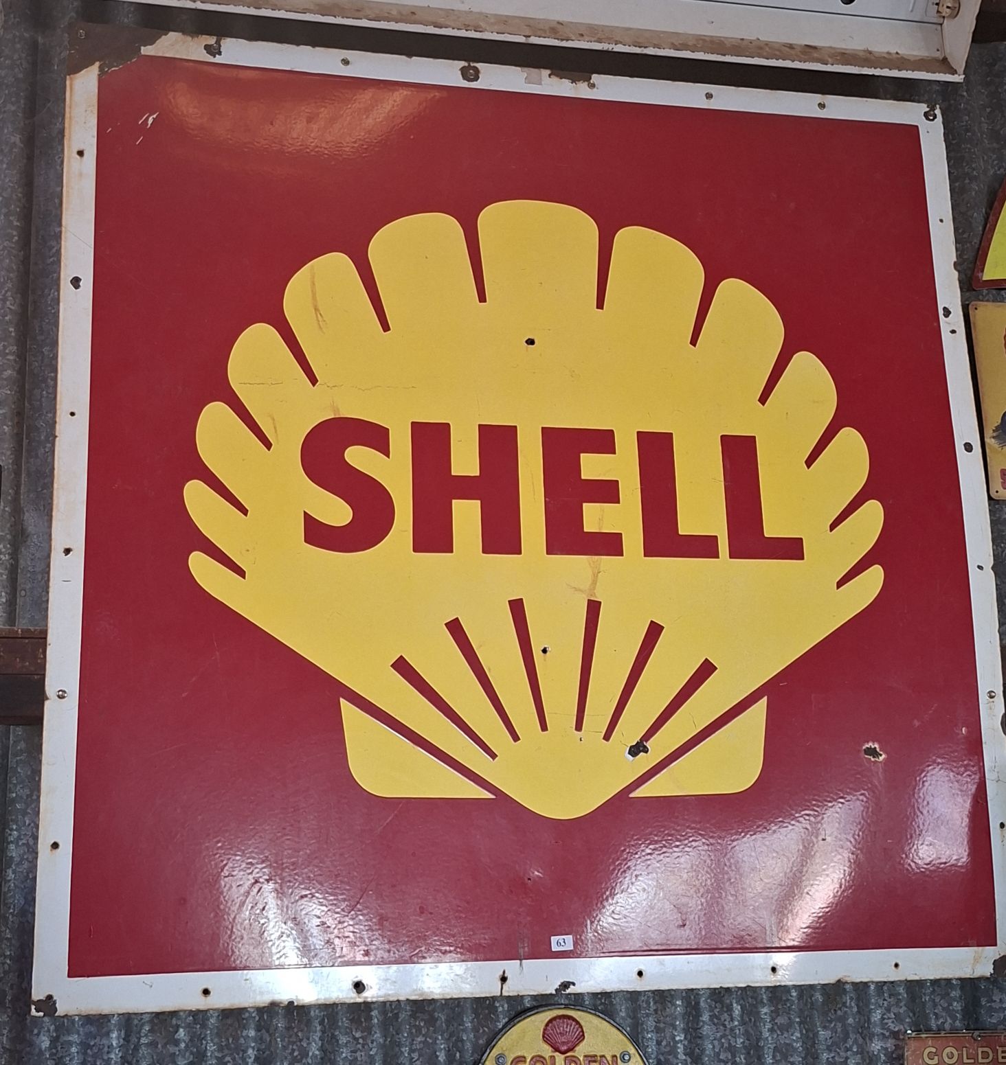 Vintage Shell Sign