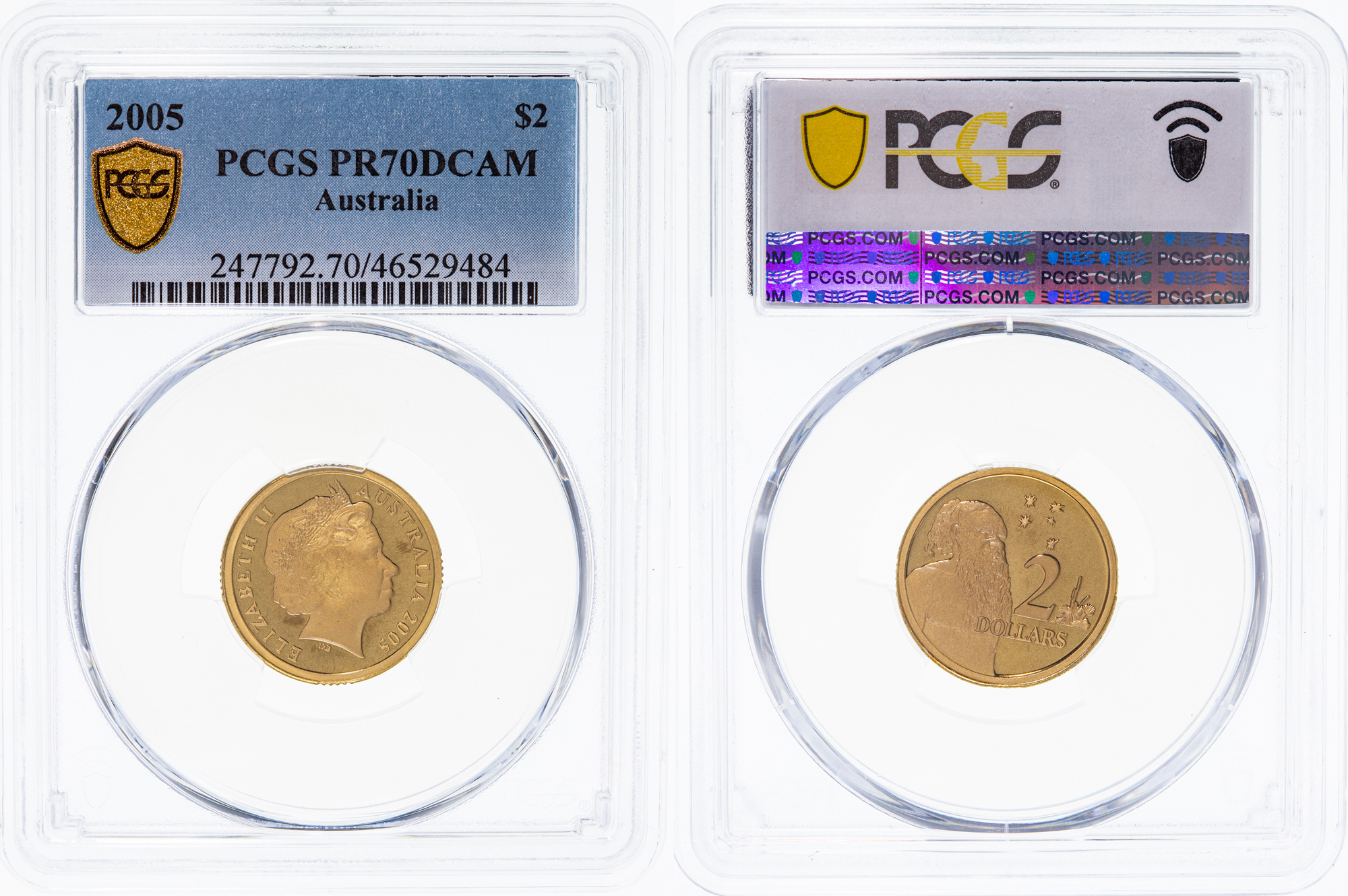 Elizabeth II, POP 9/0, Two Dollar, 2005, PCGS PR70DCAM