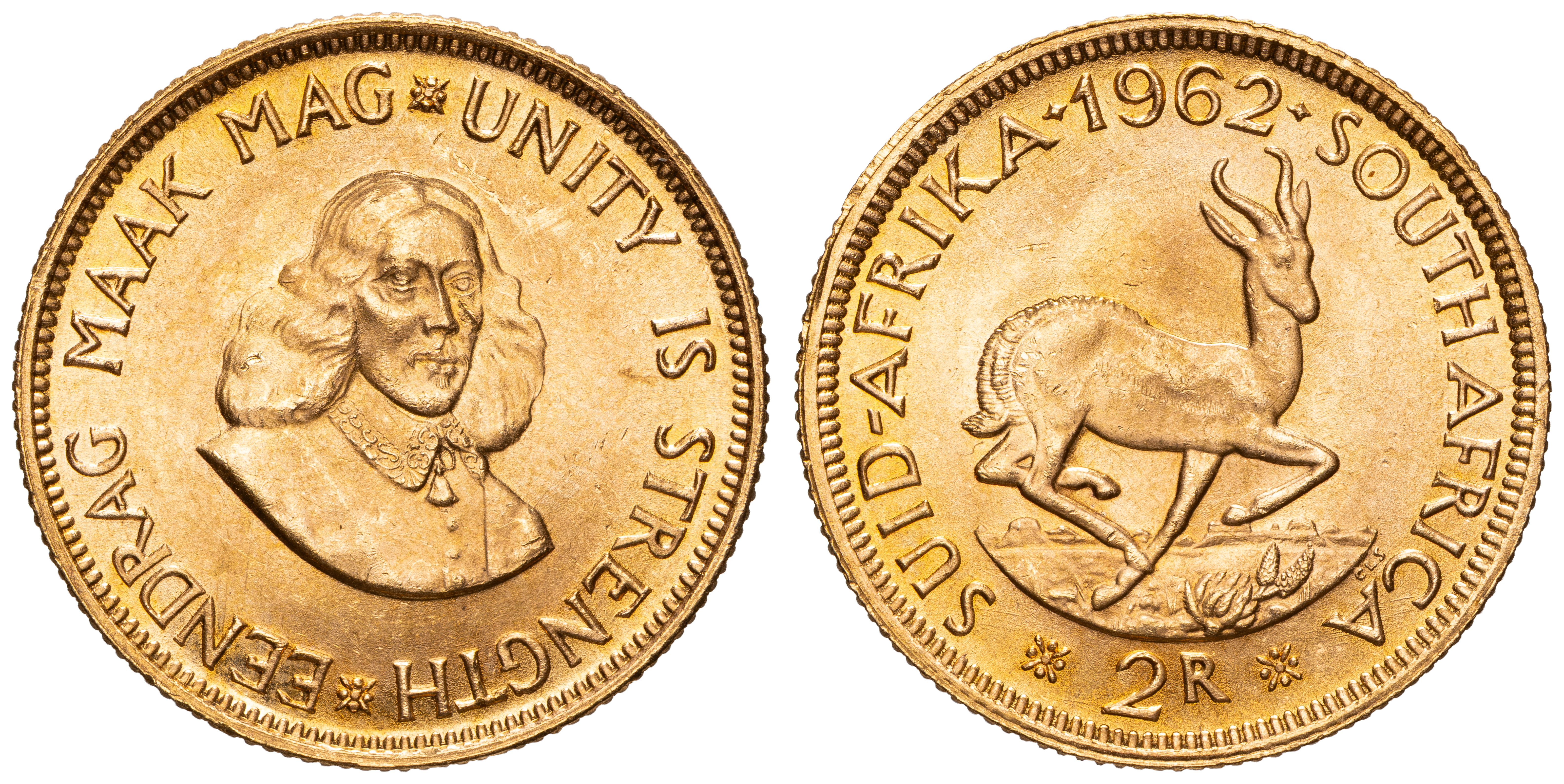 South Africa, Two Rand, 1962, EF