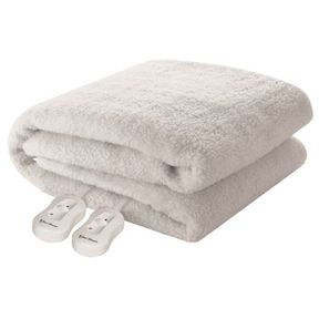 Pure Pleasure Sherpa Fleece Fitted Electric Blanket W/ Elastic white Single ZEPP91188SH |