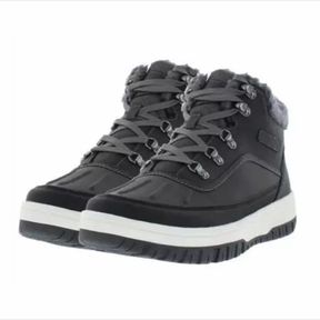 WEATHERPROOF MEN S SLOPE LACE-UP SNEAKER BOOT GRAY SZ 13