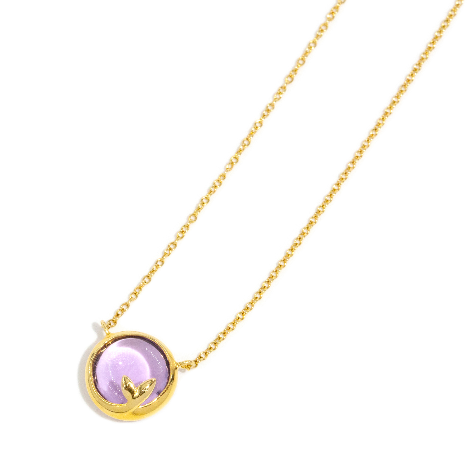 Tiffany & Co. 18ct Gold 'Olive Leaf' Amethyst Pendant - Paloma Picasso