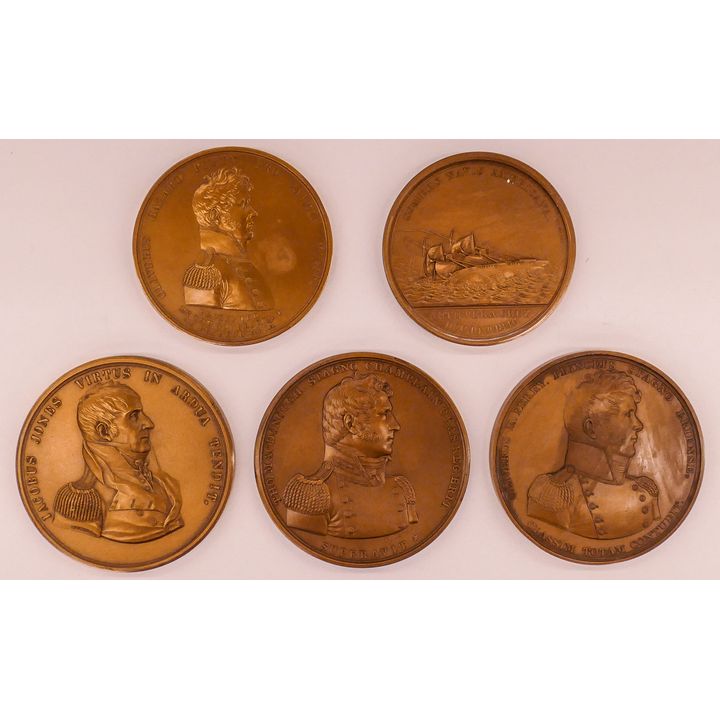 5pc Medallic Art Co. Bronze Medals.