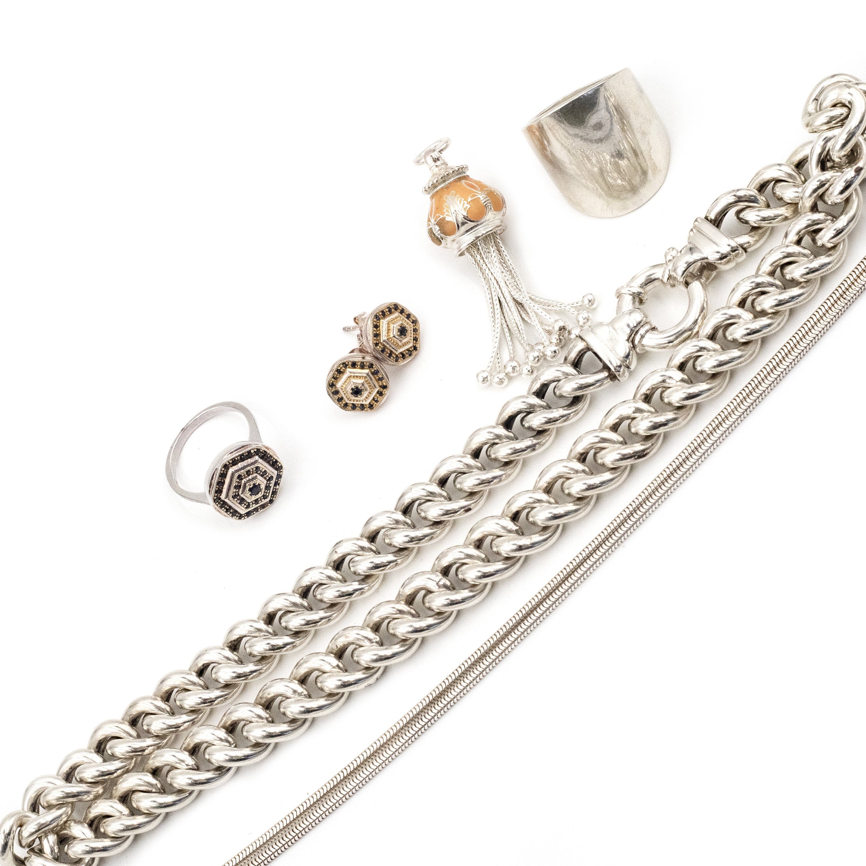 Mix Lot of Silver Jewellery