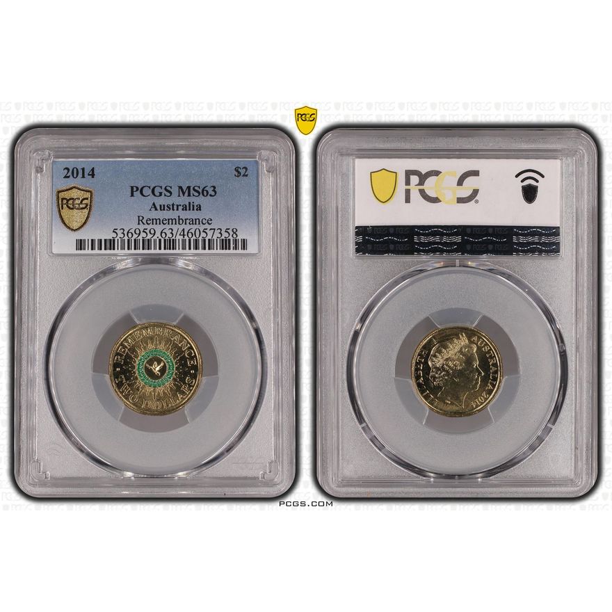Remembrance, Two Dollar, 2014, PCGS MS 63