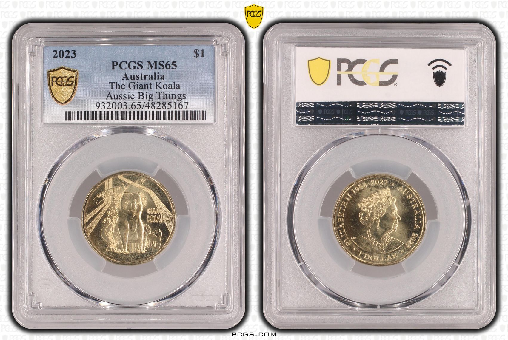 314 · The Giant Koala Aussie Big Things , One Dollar, 2023, PCGS MS65