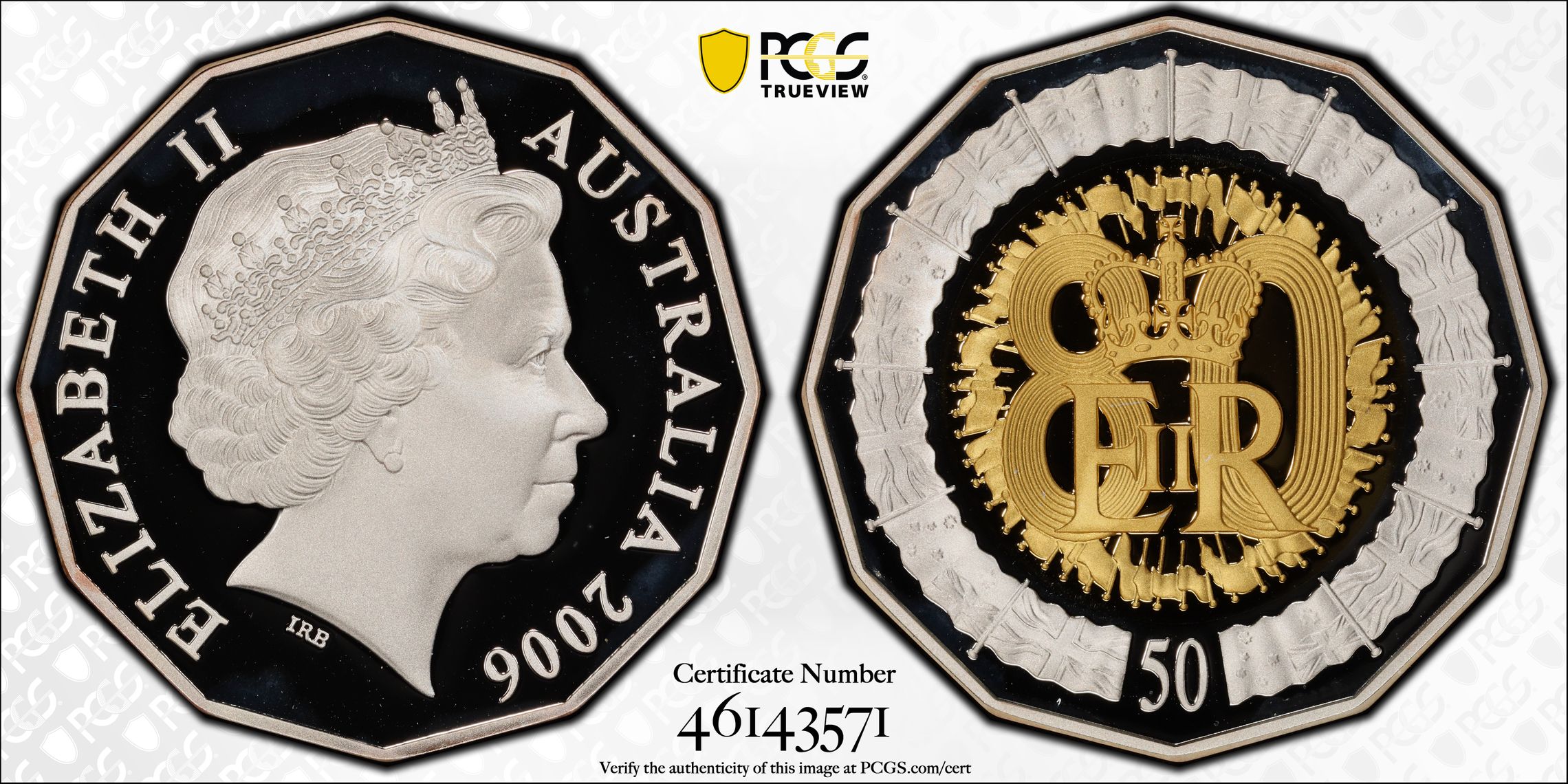 80th Birthday Silver, Fifty Cent, 2006, PCGS PR69DCAM